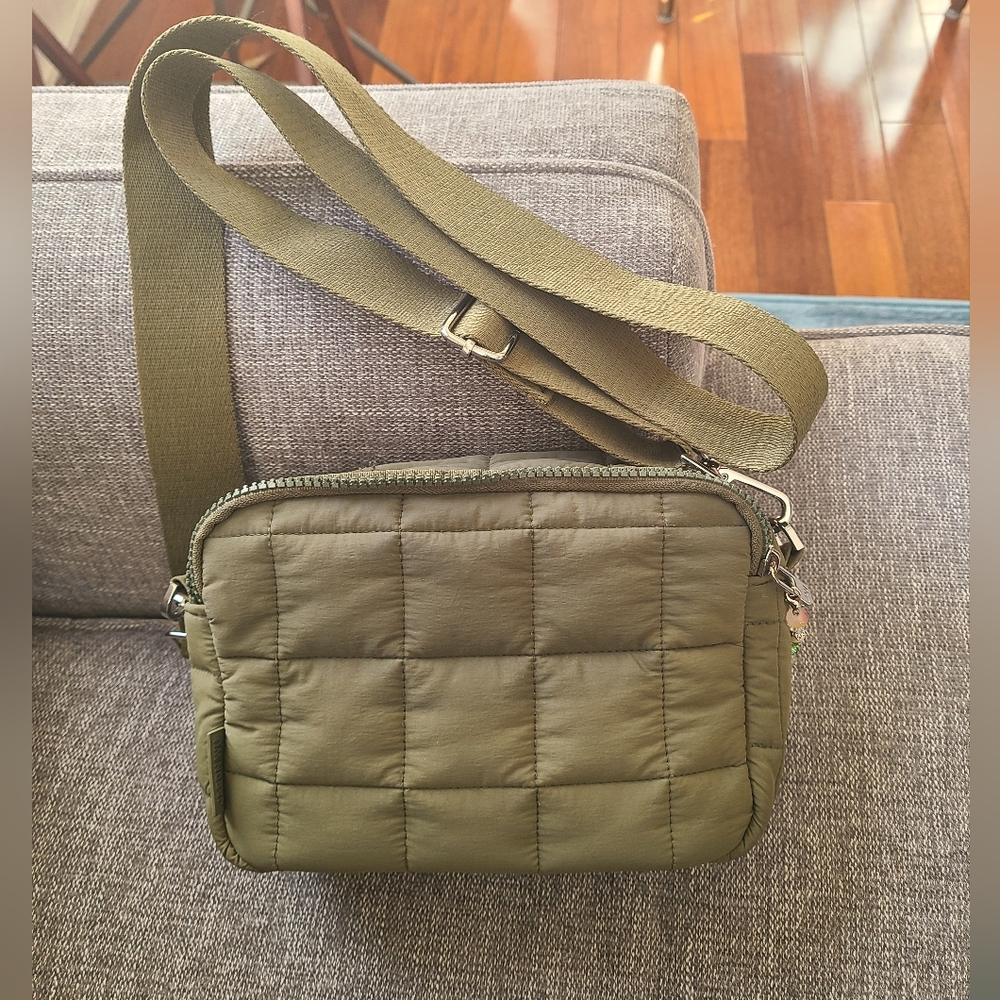 Olive Quilted Crossbody Bag by Jason WU NWT